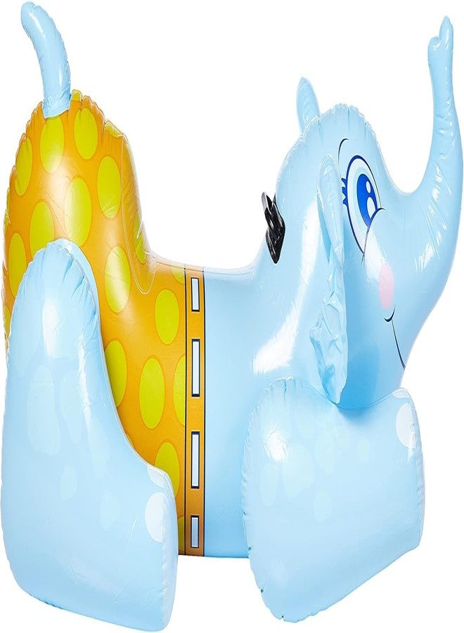 عوامة حمام سباحة على شكل فيل صغير من KinderTales® - لعبة سباحة قابلة للنفخ للأطفال، مصنوعة من الفينيل المتين، مزودة بمقبض آمن، سهلة النفخ والتفريغ، مثالية لحمام السباحة والشاطئ والفناء الخلفي - Image 5